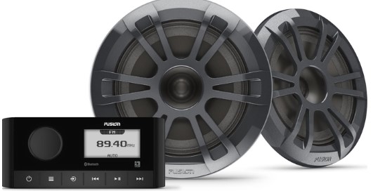Fusion MS-RA60 stereopakke med EL-Sport høyttalere (Grå)