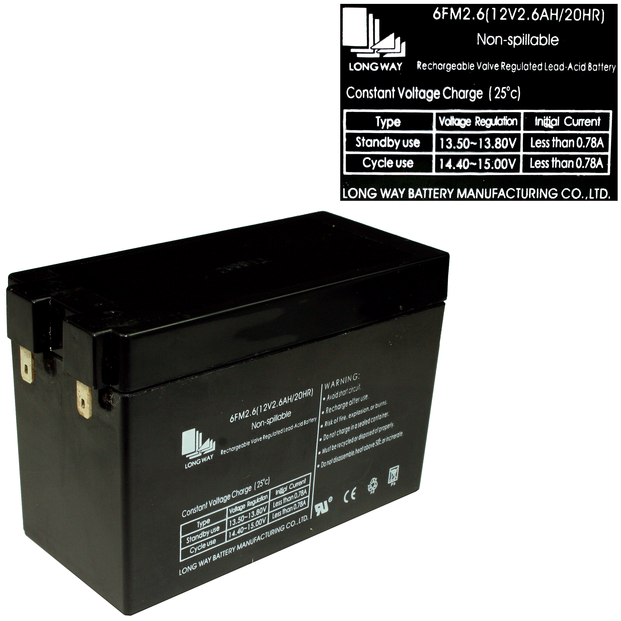 Batteri 12V til 1008081 reserve