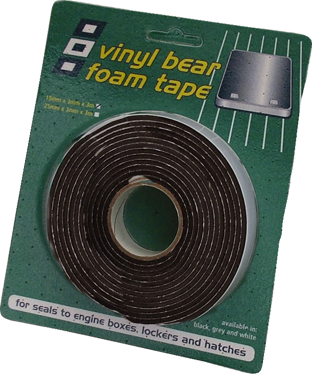 PSP Vinylskumtape 19 mm 3 m sort