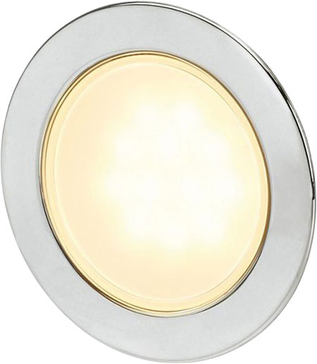 Hella EuroLED 95 Gen 2, Børstet, varmhvitt lys, Rund, Spring
