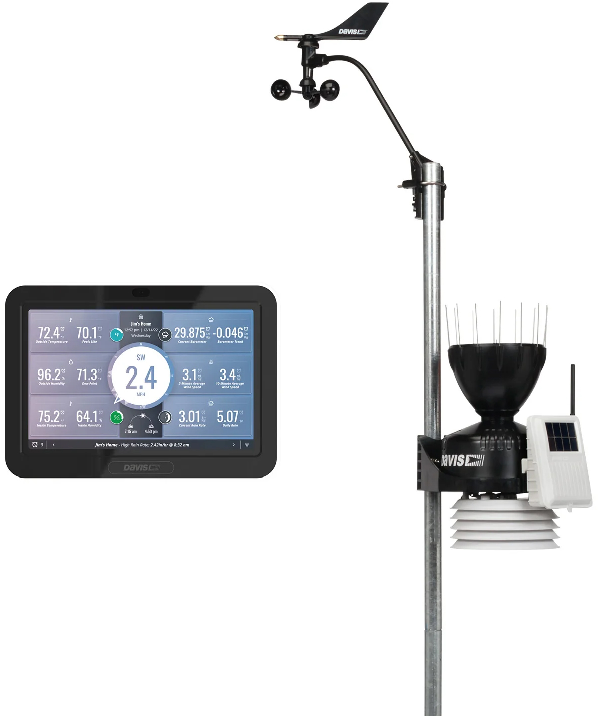 Davis Vantage Pro2 trådløs værstasjon m/WeatherLink Console