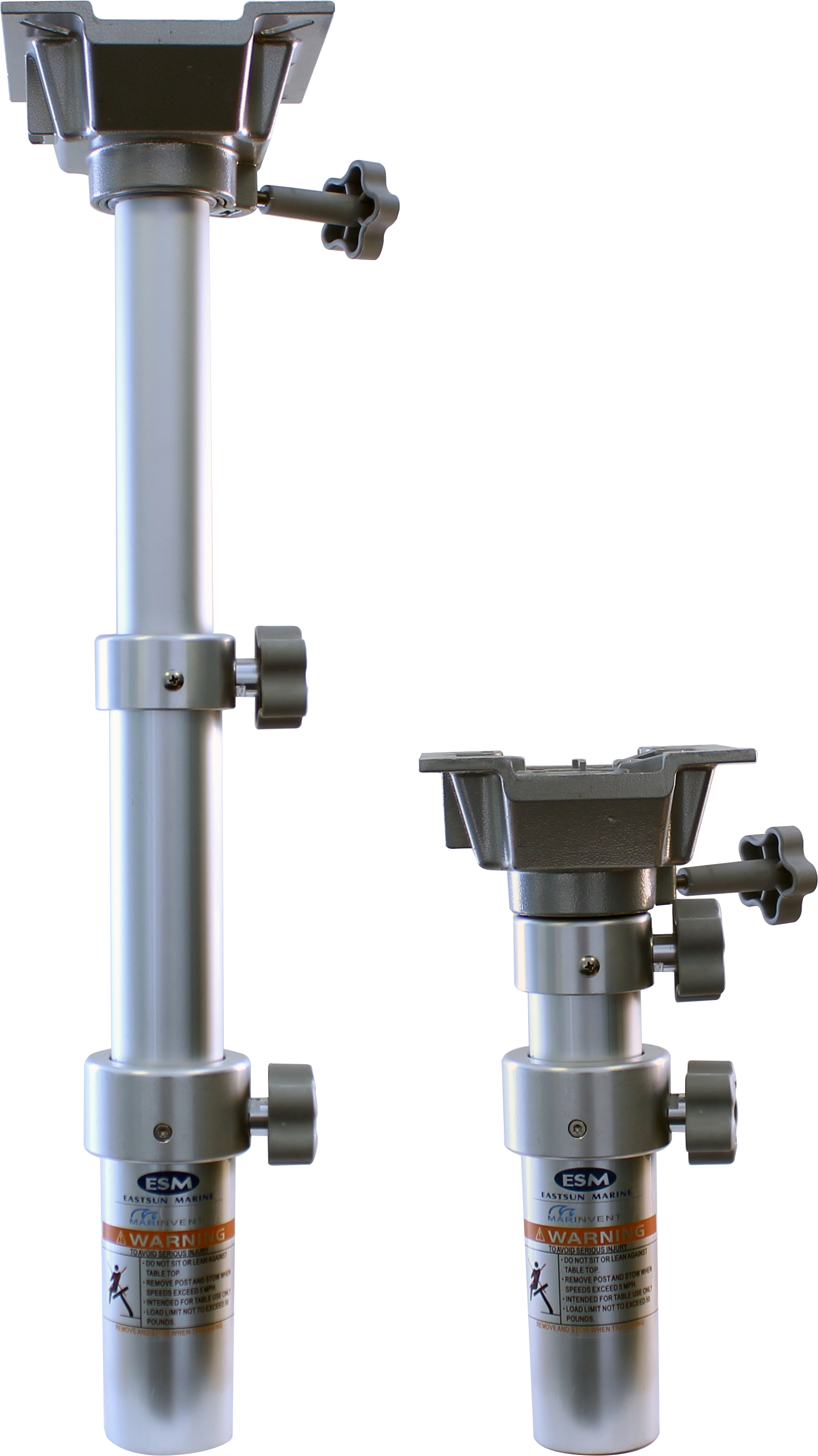 Bordsøyle 3 trinn m/svivel 290-690 mm