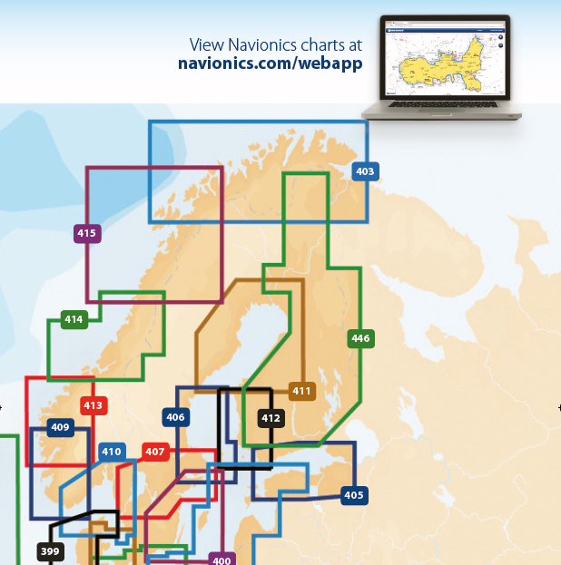 Navionics Kart Regular, valgfritt område SD