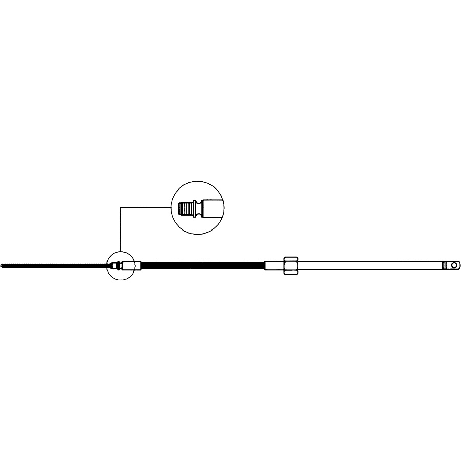 Styrekabel M58 7'