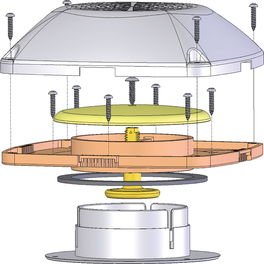 Ventilator, firkantet