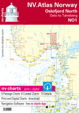 Kart kombi Atlas No 1 - Oslo til Tønsberg