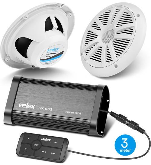 Velex Marine Bluetooth kit m/høyttalere